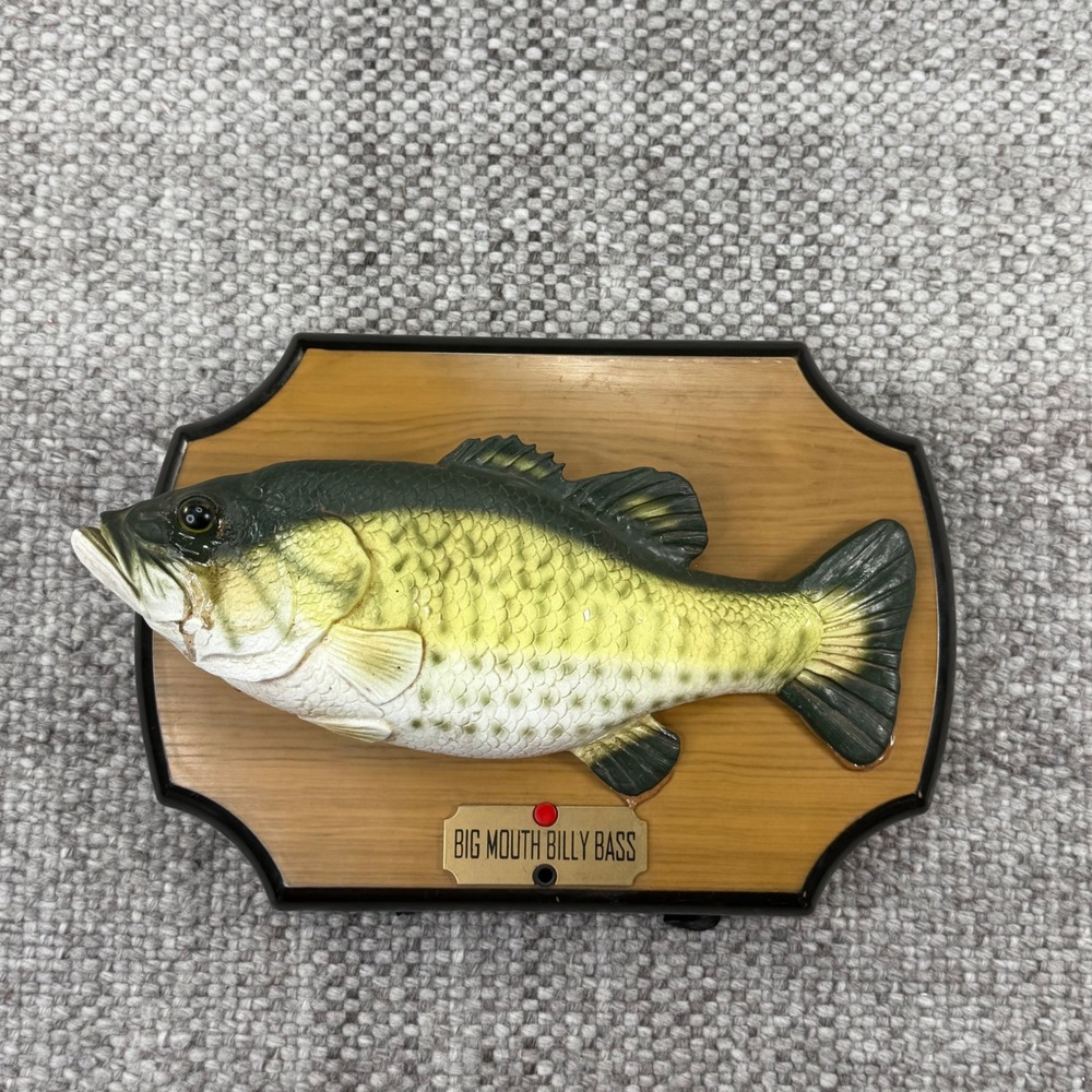 Gemmy Big Mouth Billy Bass Unisex OS Green 1999 Singing Animatronic Fish
